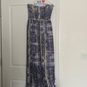 Parker strapless silk maxi dress